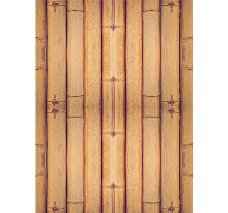 Tapete wohnzimmer mit bambusholz-textur effekt - TenStickers