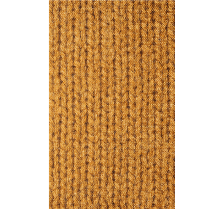 Tapete wohnzimmer in orangefarbener naturfaser-optik - TenStickers