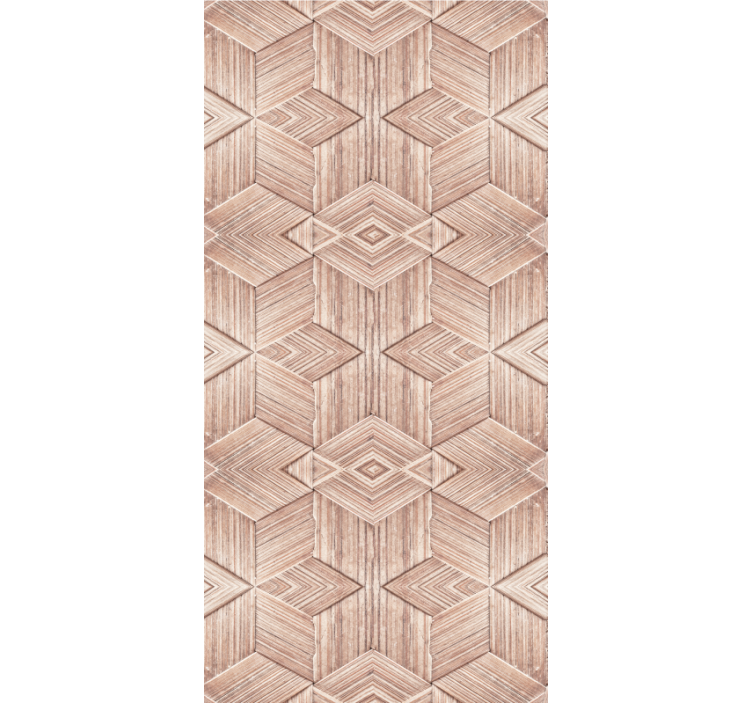 Tapete wohnzimmer mit hellen holzstruktureffekt - TenStickers