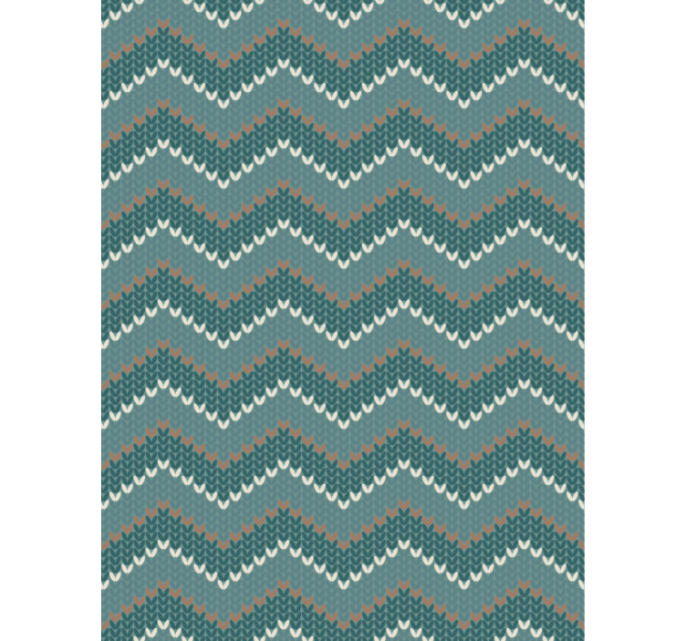 Tapete wohnzimmer in blauer naturfaser-optik - TenStickers