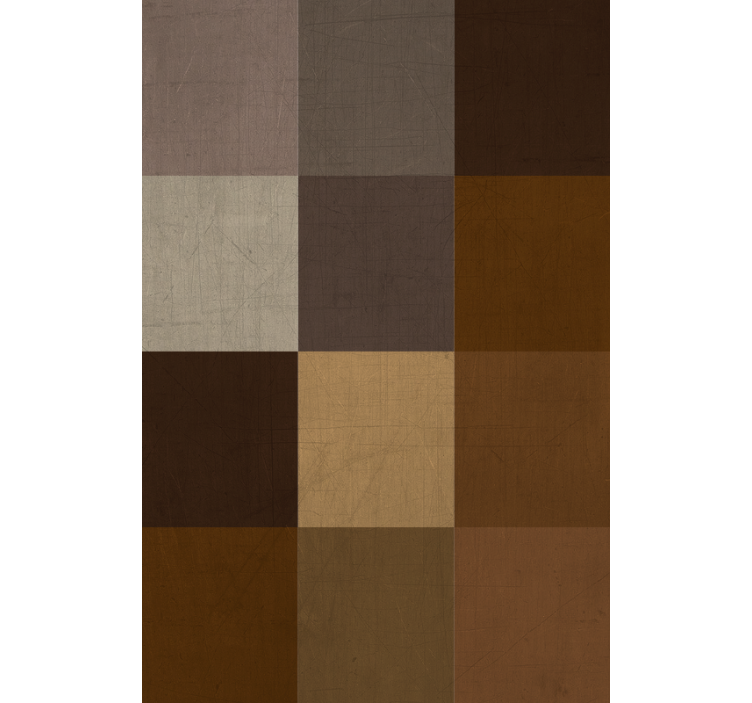 Tapete wohnzimmer mit patchworkmuster oberfläche - TenStickers