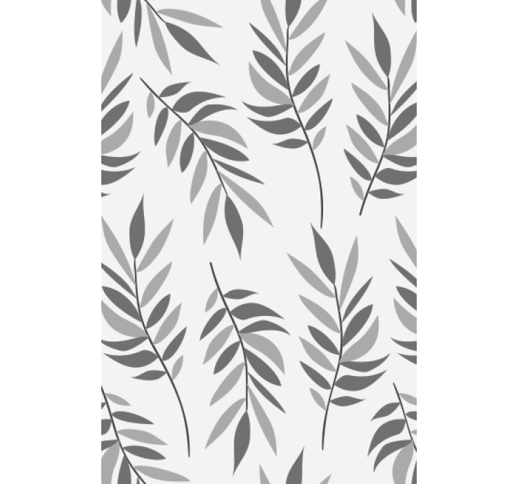 Tapete wohnzimmer mit elegantem blättermuster - TenStickers