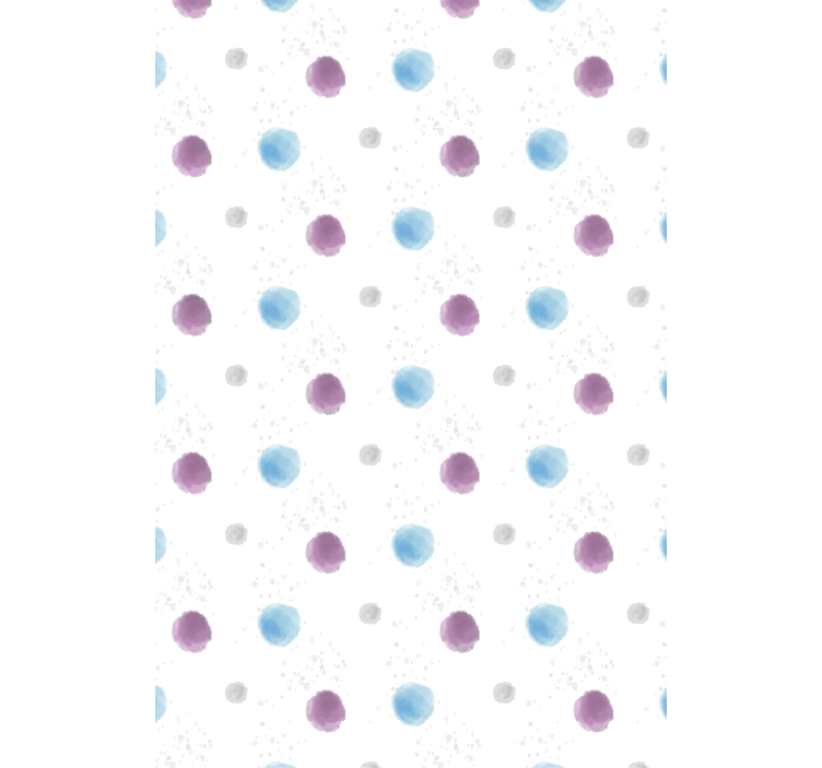 Tapete wohnzimmer bunte punktkreise - TenStickers