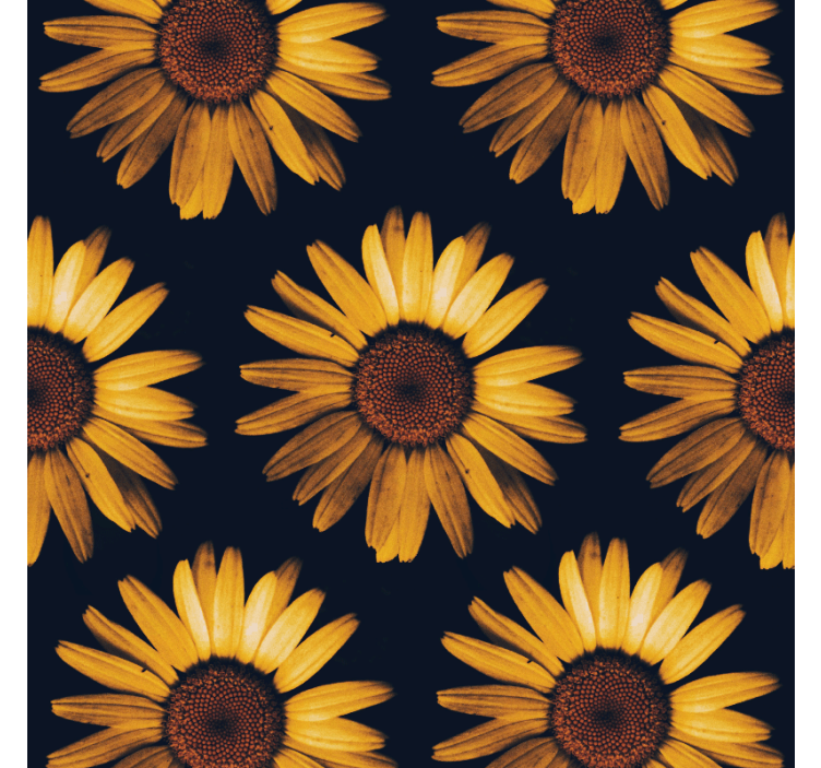 Blumentapete gelbe sonnenblume - TenStickers