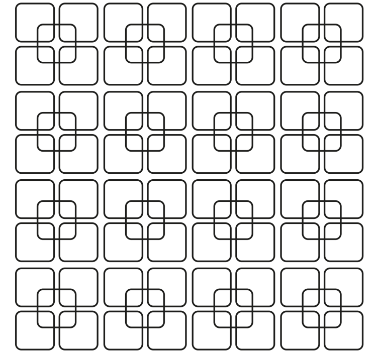 Tapete geometrisch schwarze quadrate urbanes muster - TenStickers