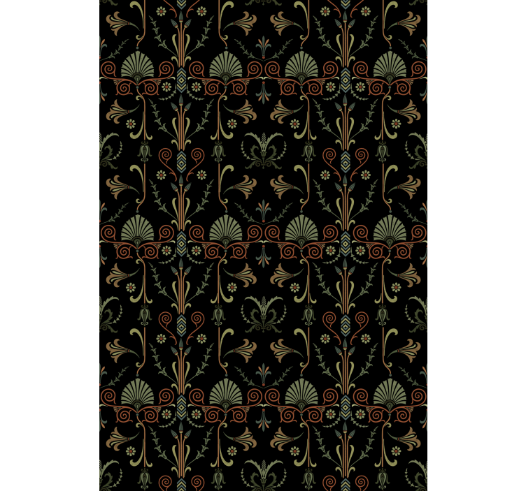 Tapete küche mit eleganten blattmotiven - TenStickers