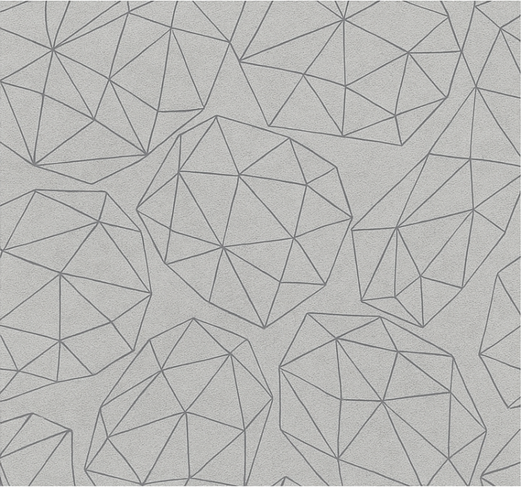 Tapete badezimmer in edelstein silberglanz - TenStickers