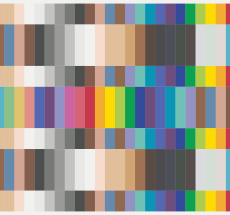 Tapete küche bunte kleine quadrate - TenStickers