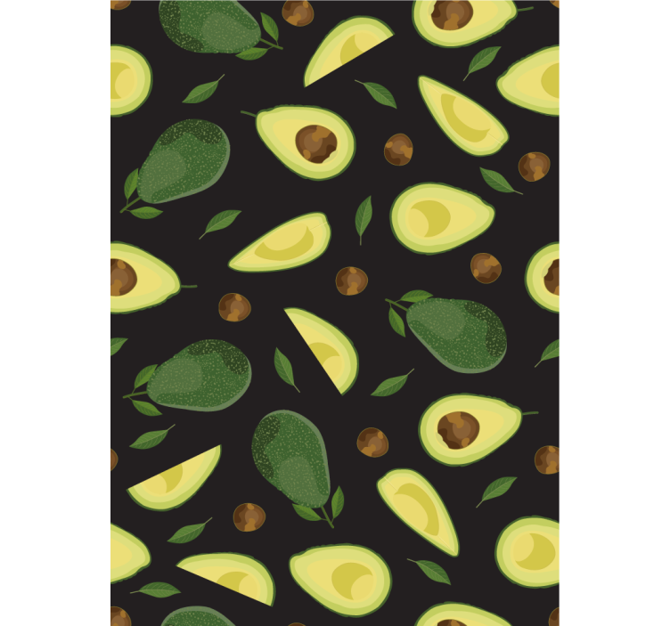 Tapete küche mit avocado motiv - TenStickers