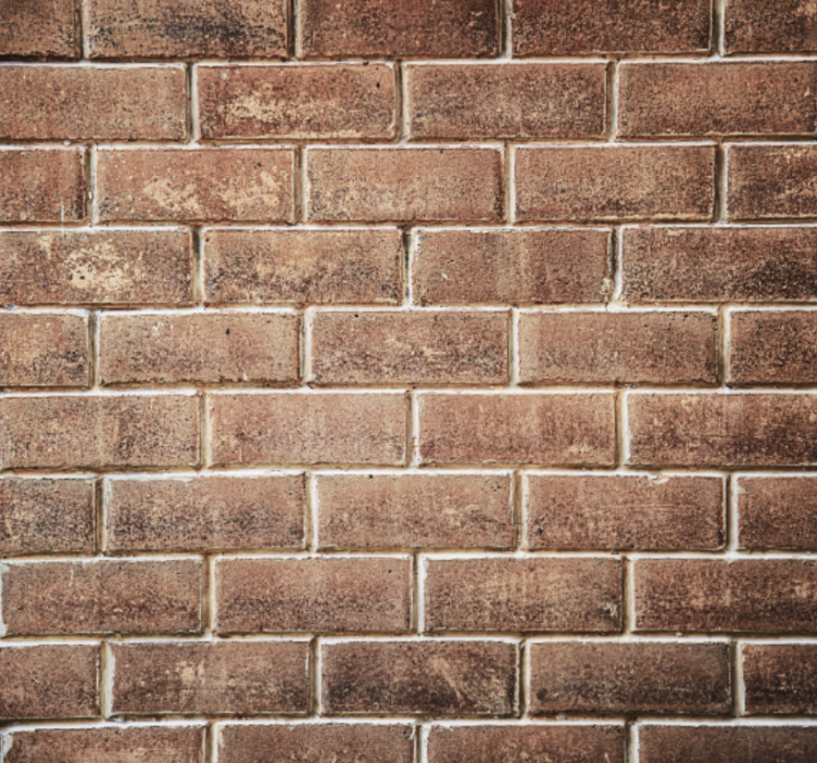 Tapete wohnzimmer ziegeloptik illusion - TenStickers