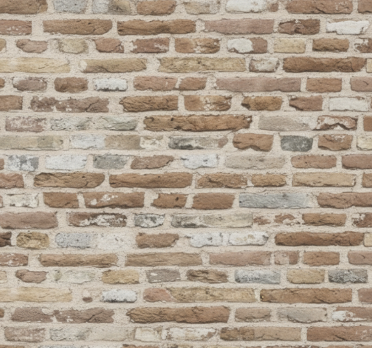 Tapete wohnzimmer rustikaler wiederverwendeter ziegel - TenStickers