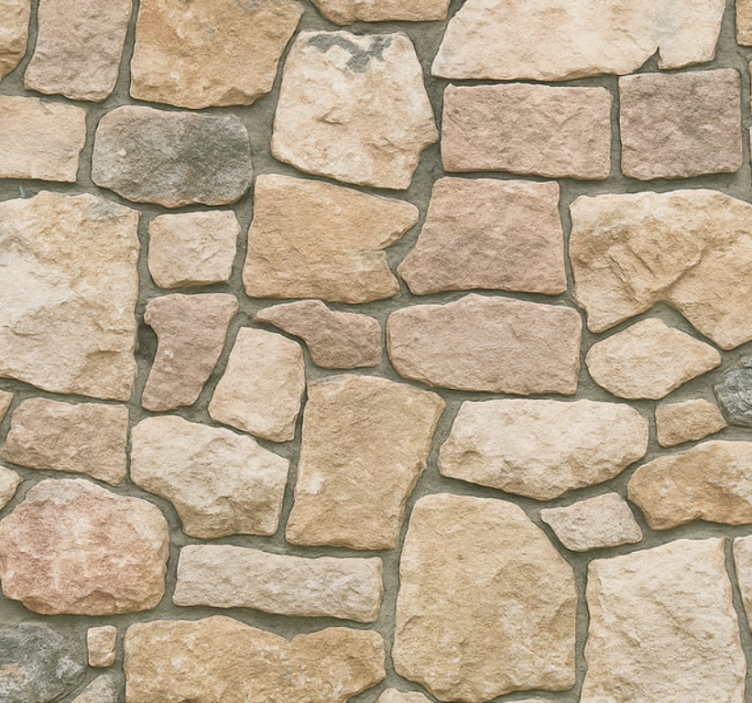 Tapete wohnzimmer beige steinmuster - TenStickers