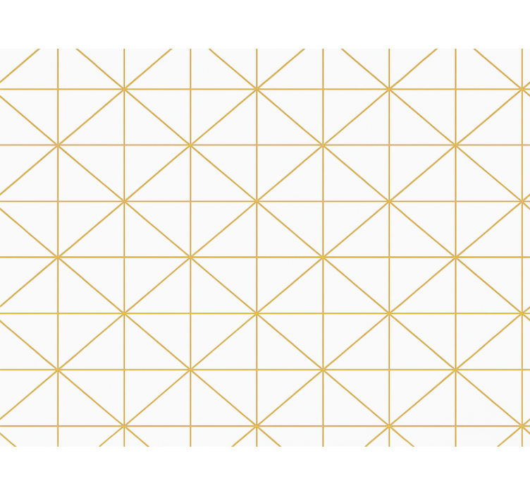 Tapete hochzeit in goldenen geometrischen mustern - TenStickers