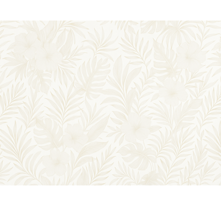 Tapete hochzeit neutral tropisch - TenStickers