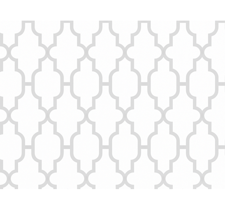 Tapete wohnzimmer in grau mit geometrischem muster - TenStickers