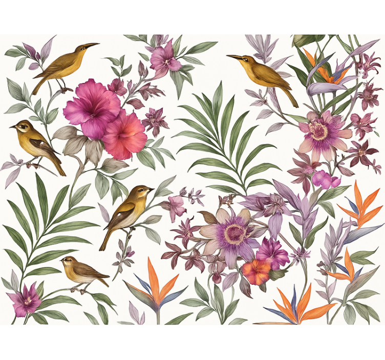 Tapete hochzeit bunter wald - TenStickers