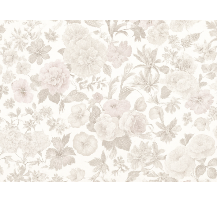 Tapete hochzeit vintage blumenmuster - TenStickers
