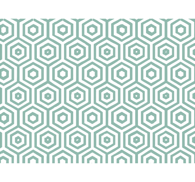 Tapete wohnzimmer in abstrakt geometrischem design - TenStickers