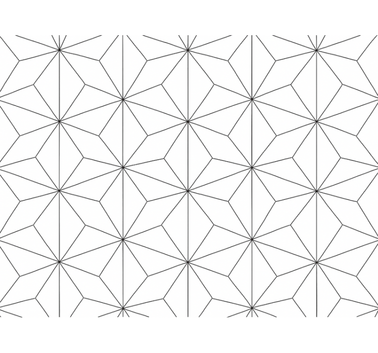 Tapete wohnzimmer abstractes hexagon - TenStickers