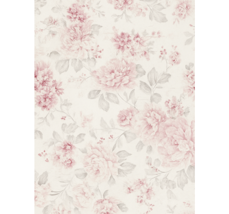 Tapete hochzeit vintage rosa blumenmuster - TenStickers