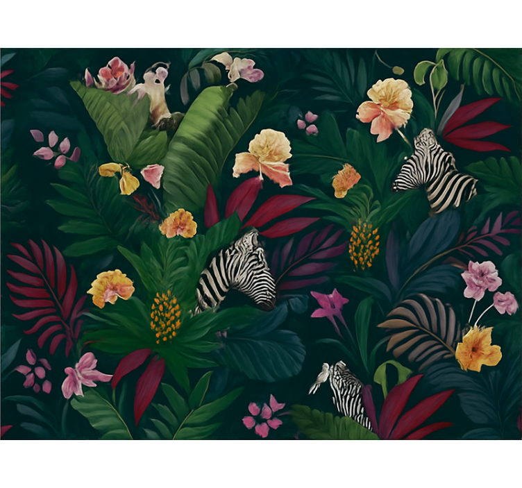 Tapete hochzeit buntes exotisches tropenmuster - TenStickers