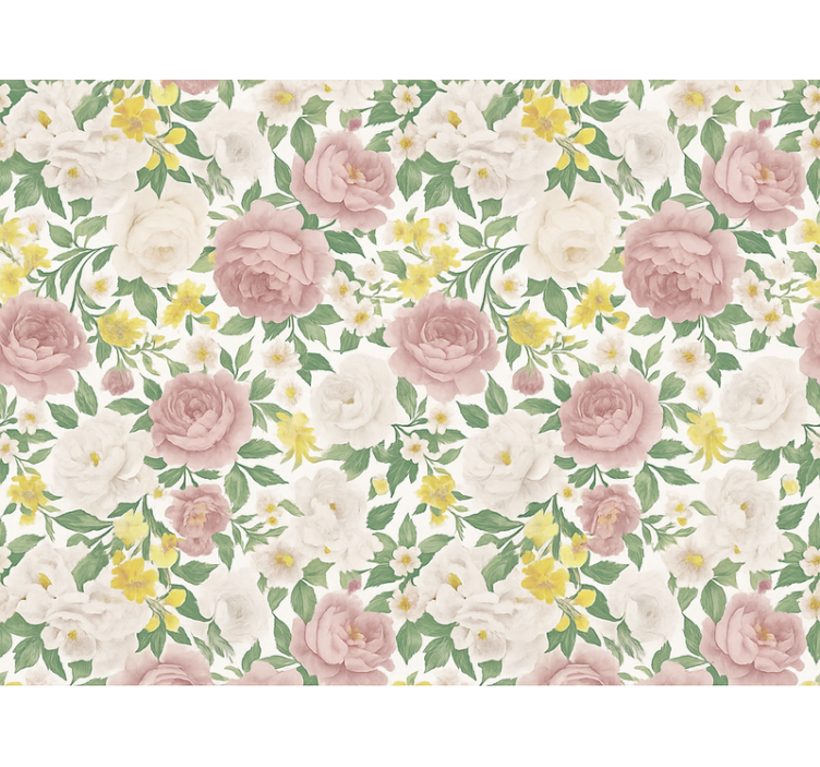 Tapete hochzeit rauchiges mysteriöses pflanzenmotiv - TenStickers