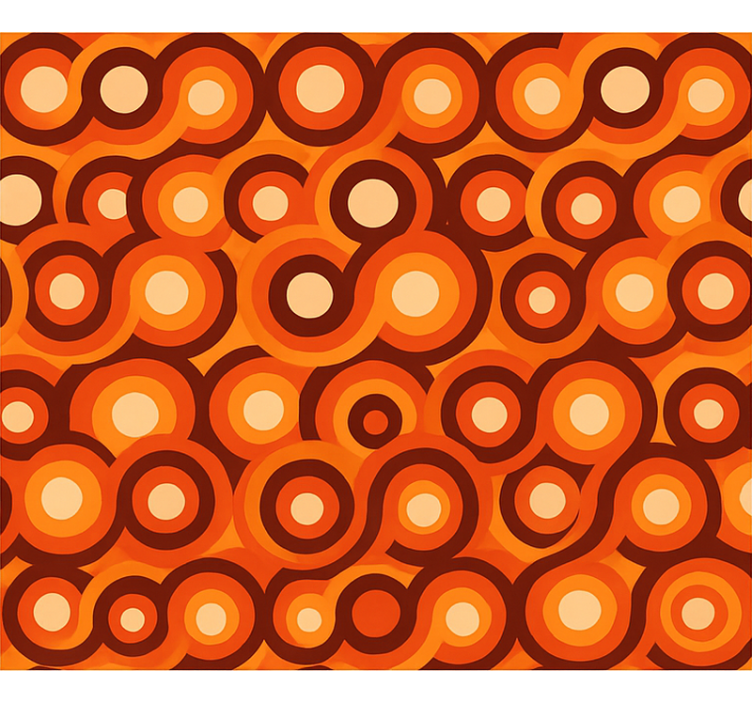 Tapete wohnzimmer abstrakte moderne warme farben figuren - TenStickers