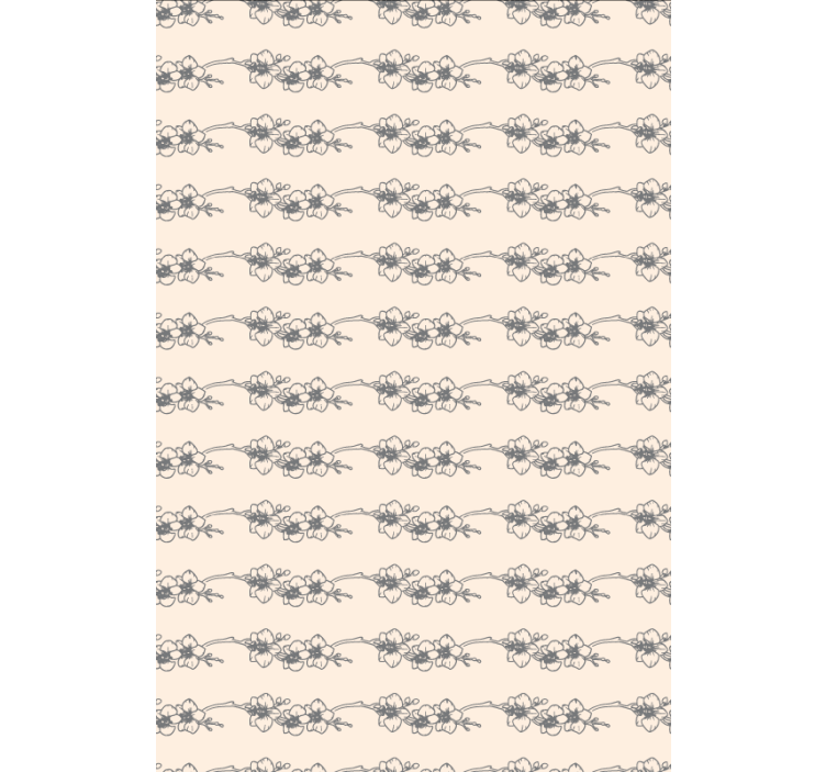 Tapete florale ornamente orchideen natur linienkunst - TenStickers