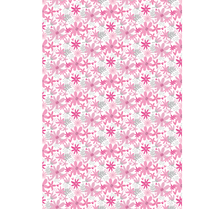 Tapete florale ornamente flowerprint yambo pink - TenStickers