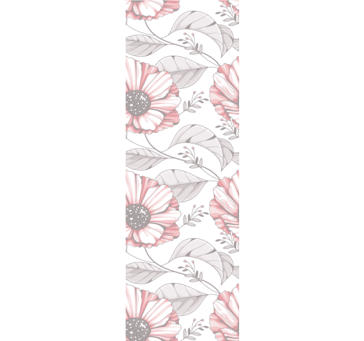 Tapeten schlafzimmer im eleganten pinken magnolien-design - TenStickers