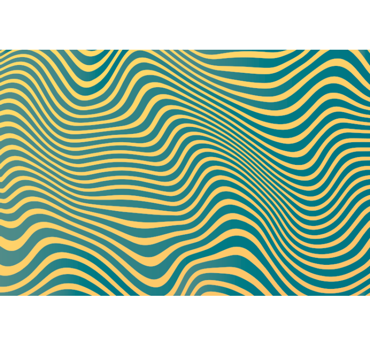 Tapeten schlafzimmer mit retro linien - TenStickers