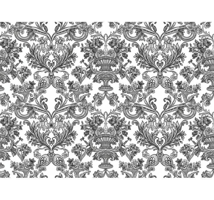 Barock tapete geheimnisvoller schattengarten - TenStickers