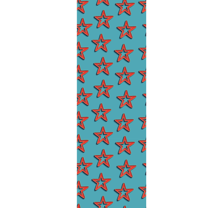 Tapeten schlafzimmer retro sterne muster geometrisch - TenStickers