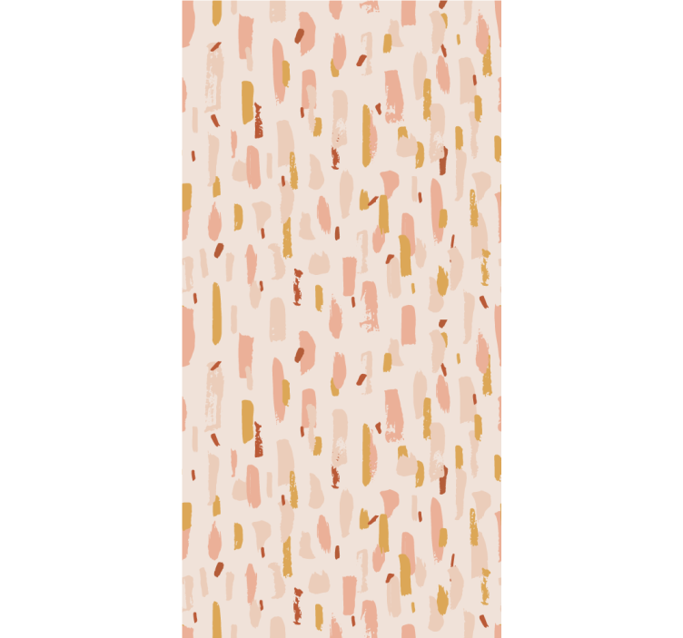 Tapeten schlafzimmer in pinselstrich-blütenform - TenStickers