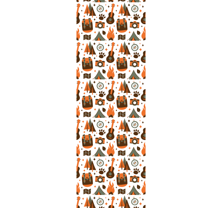 Tapeten schlafzimmer berge bär holz feuer - TenStickers