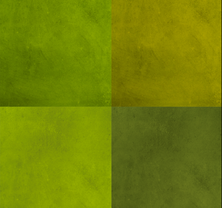 Tapete Wohnzimmer Quadrate in Grüntönen - TenStickers