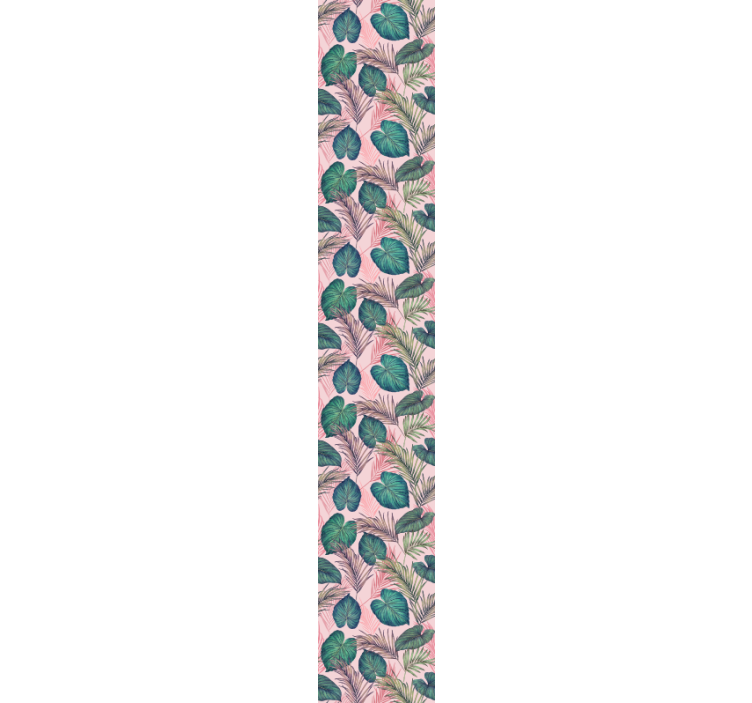 Dschungel Tapete Rosa tropisches blatt - TenStickers
