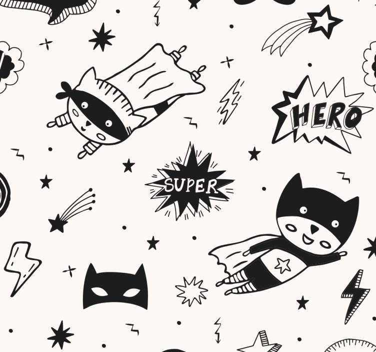 Tapete Jugendzimmer Onomatopoeia comic textur - TenStickers