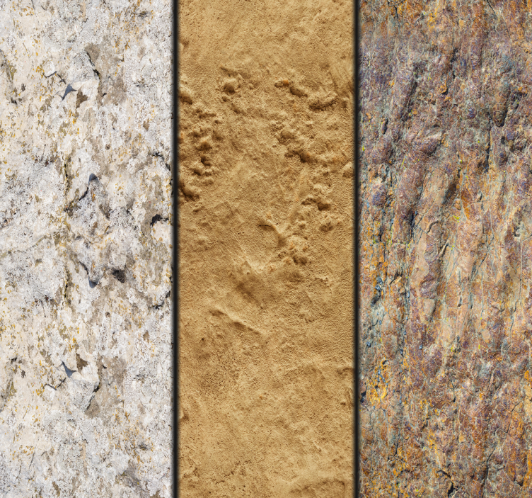 Steinhöhle moderne Tapete Steinoptik - TenStickers