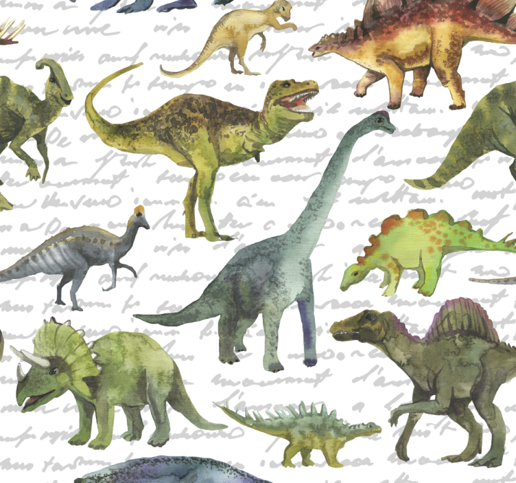 Tapete Kinderzimmer Realistische dinosaurier - TenStickers