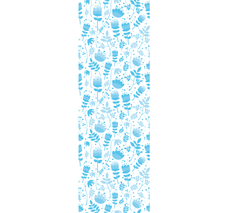 Blumentapete blumensilhouettemuster - TenStickers