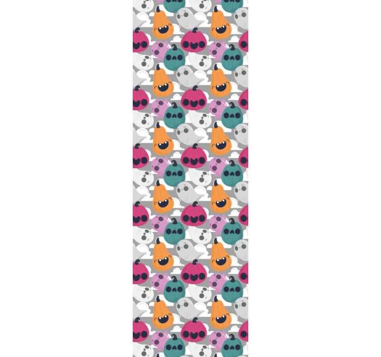 Tapete Halloween verspieltes kürbismuster - TenStickers