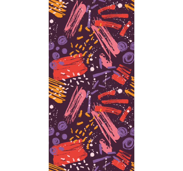 Tapete Abstrakt ausdrucksstarke pinselstriche - TenStickers