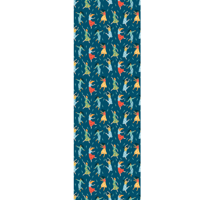 Tapete selbst gestalten tanzende frauen muster - TenStickers