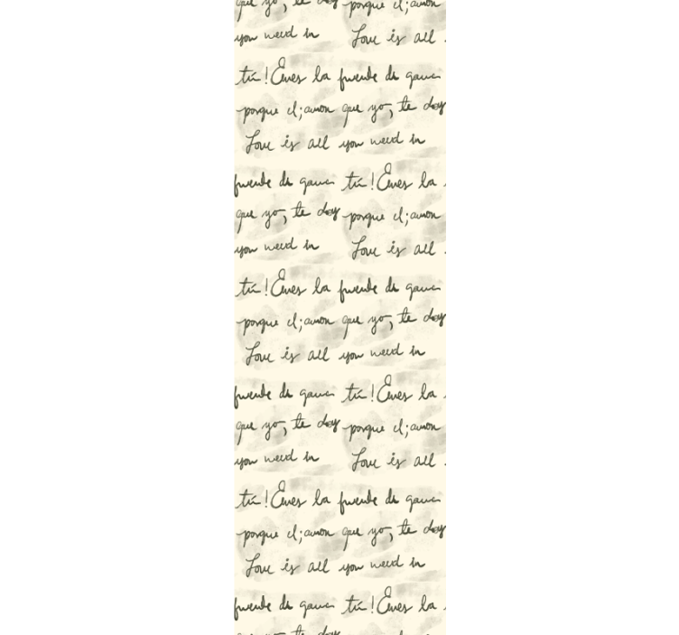 Tapeten Schlafzimmer Vintage handschrift Muster - TenStickers