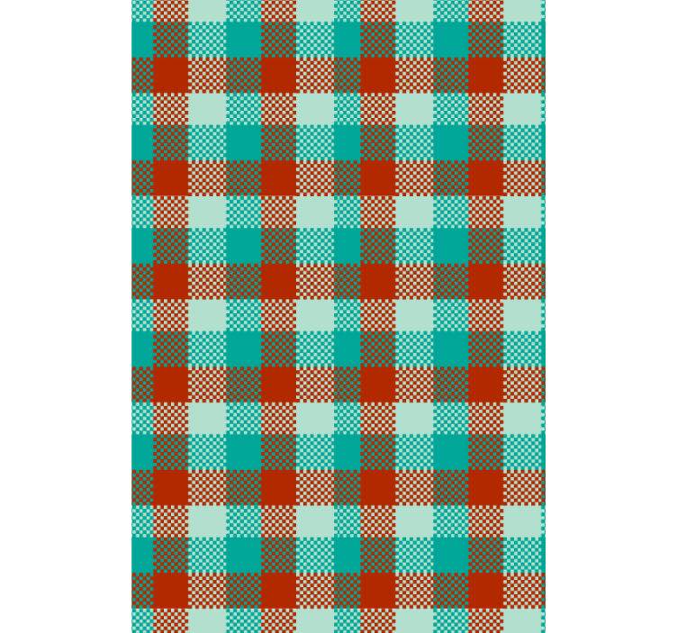 Tapete geometrisch gingham-muster - TenStickers