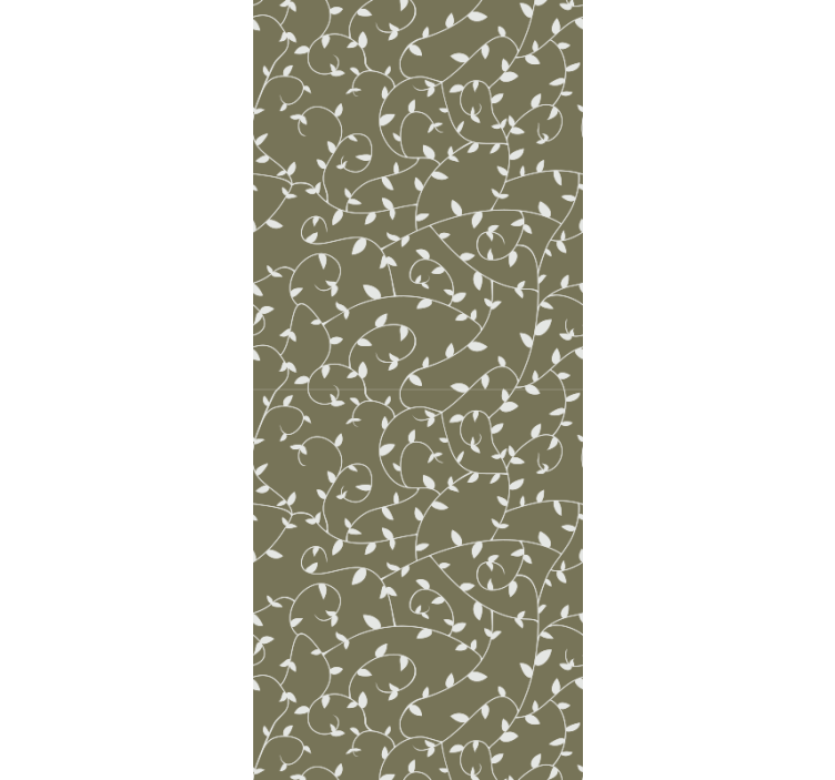 Ornament Tapete botanische wirbel - TenStickers