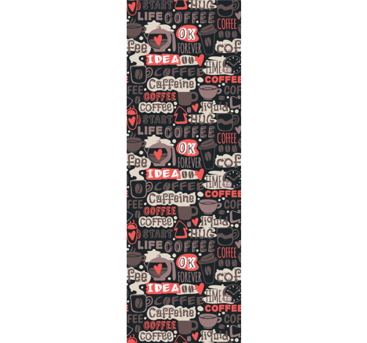 Tapete Schriftzug koffein-motiv - TenStickers