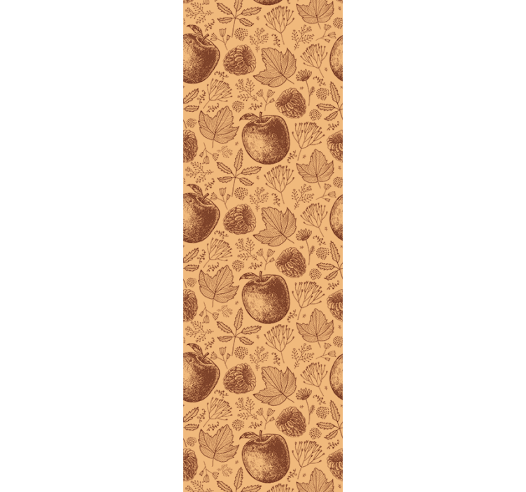 Tapete Natur herbstliches laubmuster - TenStickers