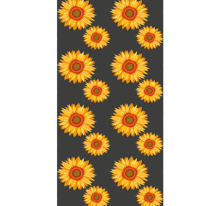 Blumentapete sonnenblumen-eleganz - TenStickers